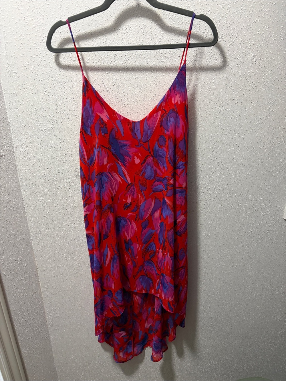 Red Floral Slip Dress